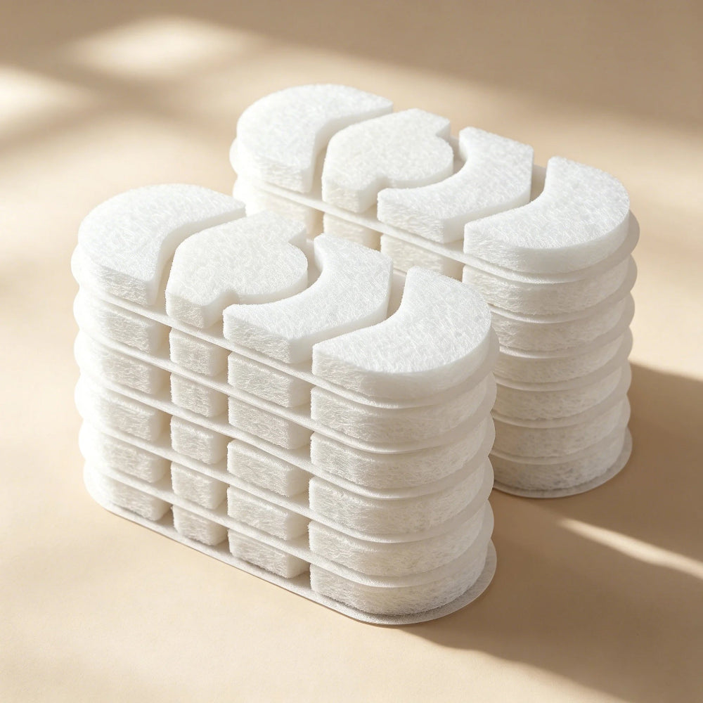 DeftPet Dog Water Fountain Replacement Filters – 12-Pack + 12 Pre-Filter Sponges
