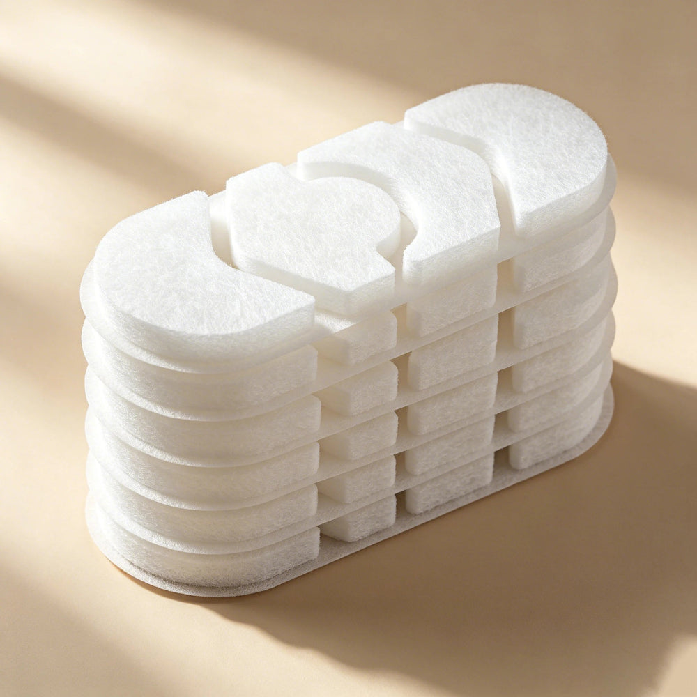 DeftPet Dog Water Fountain Replacement Filters – 6-Pack + 6 Pre-Filter Sponges