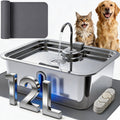 12L/3.17Gal Dog Water Fountain with Silicone Mat & 3 Filters