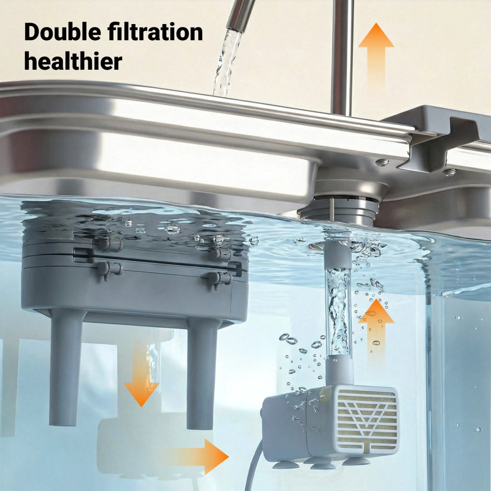 DeftPet Replacement Filter Case for Dog Water Fountains