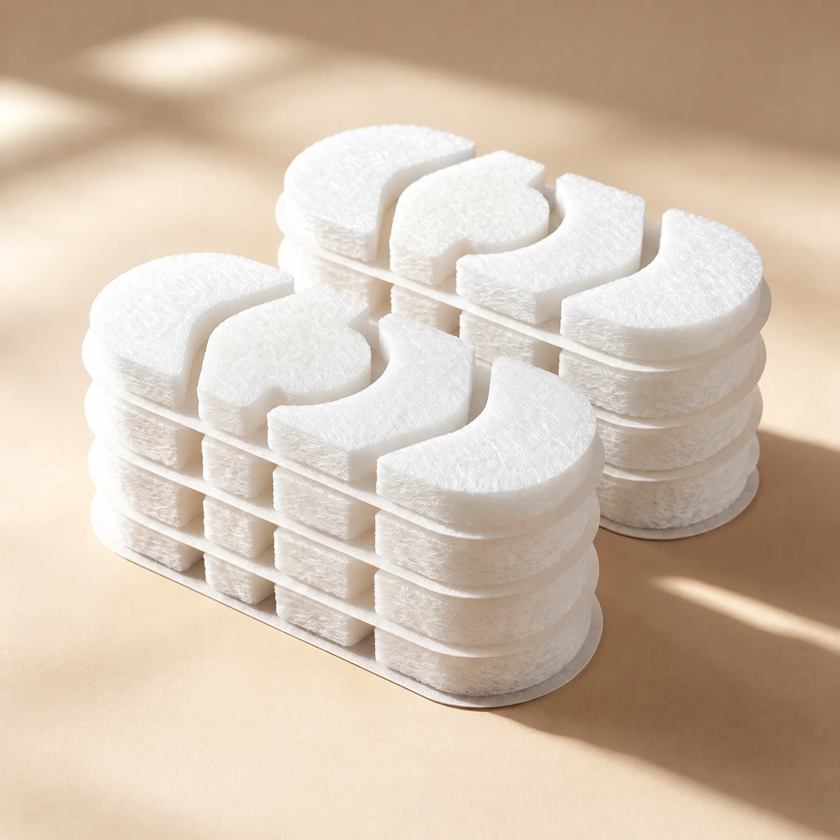 DeftPet Dog Water Fountain Replacement Filters – 8-Pack + 8 Pre-Filter Sponges