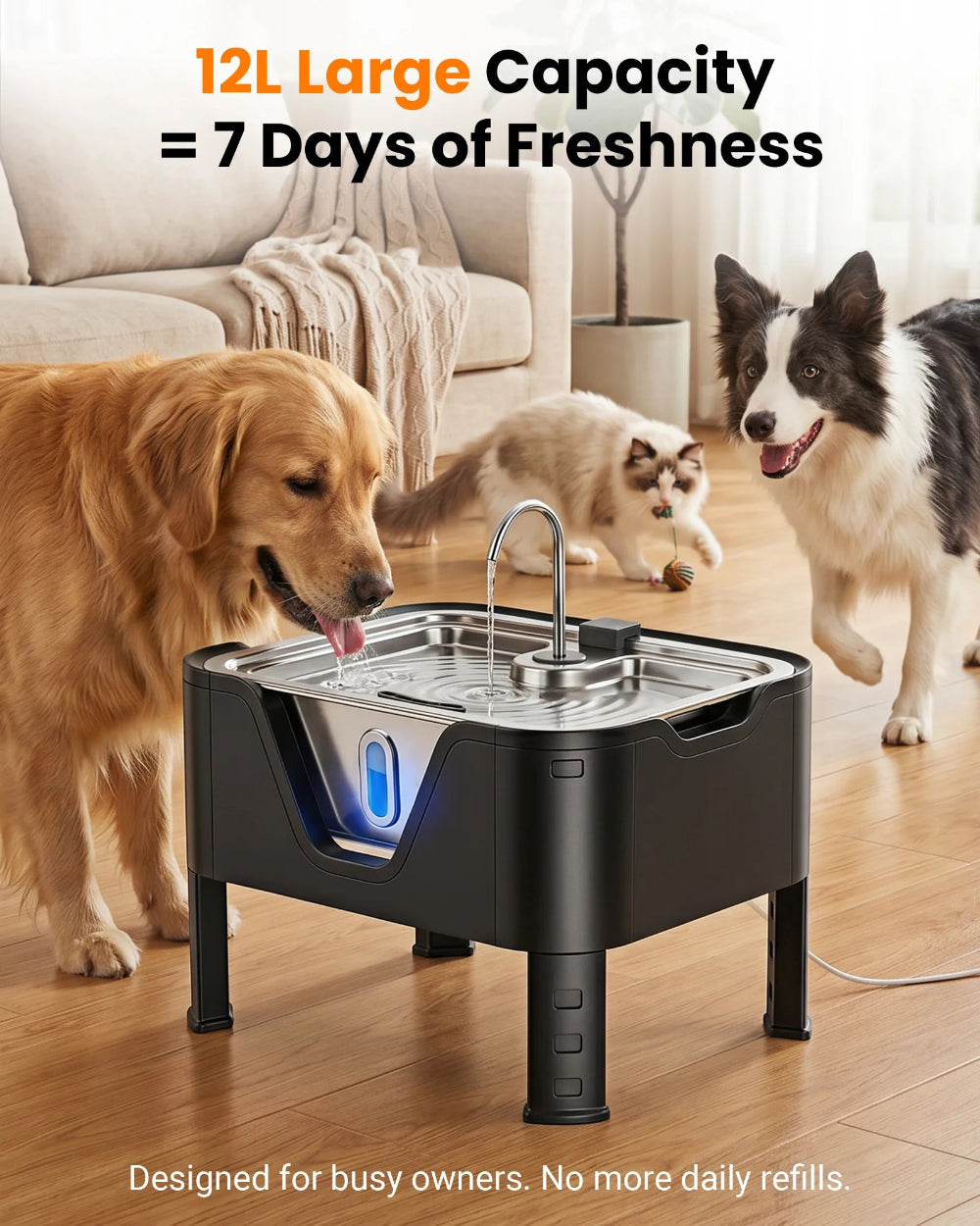 More Water, Fewer Refill Interruptions